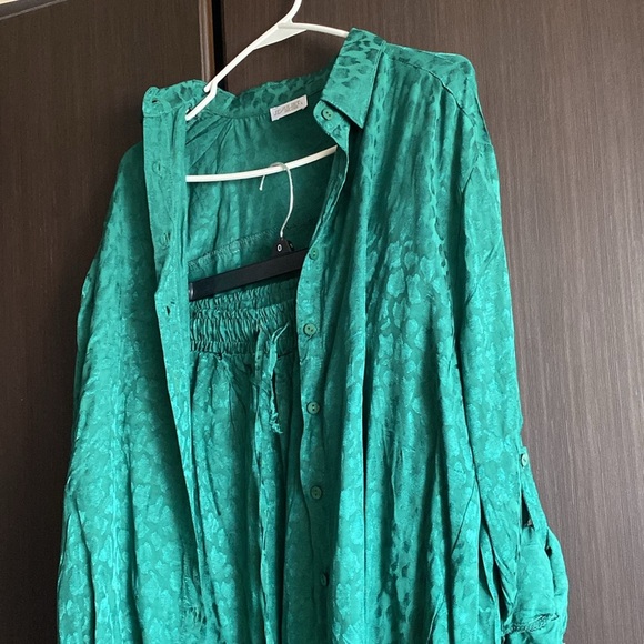 Juliet Deluxe Turkish Emerald Green Textured Set size L - Picture 4 of 4